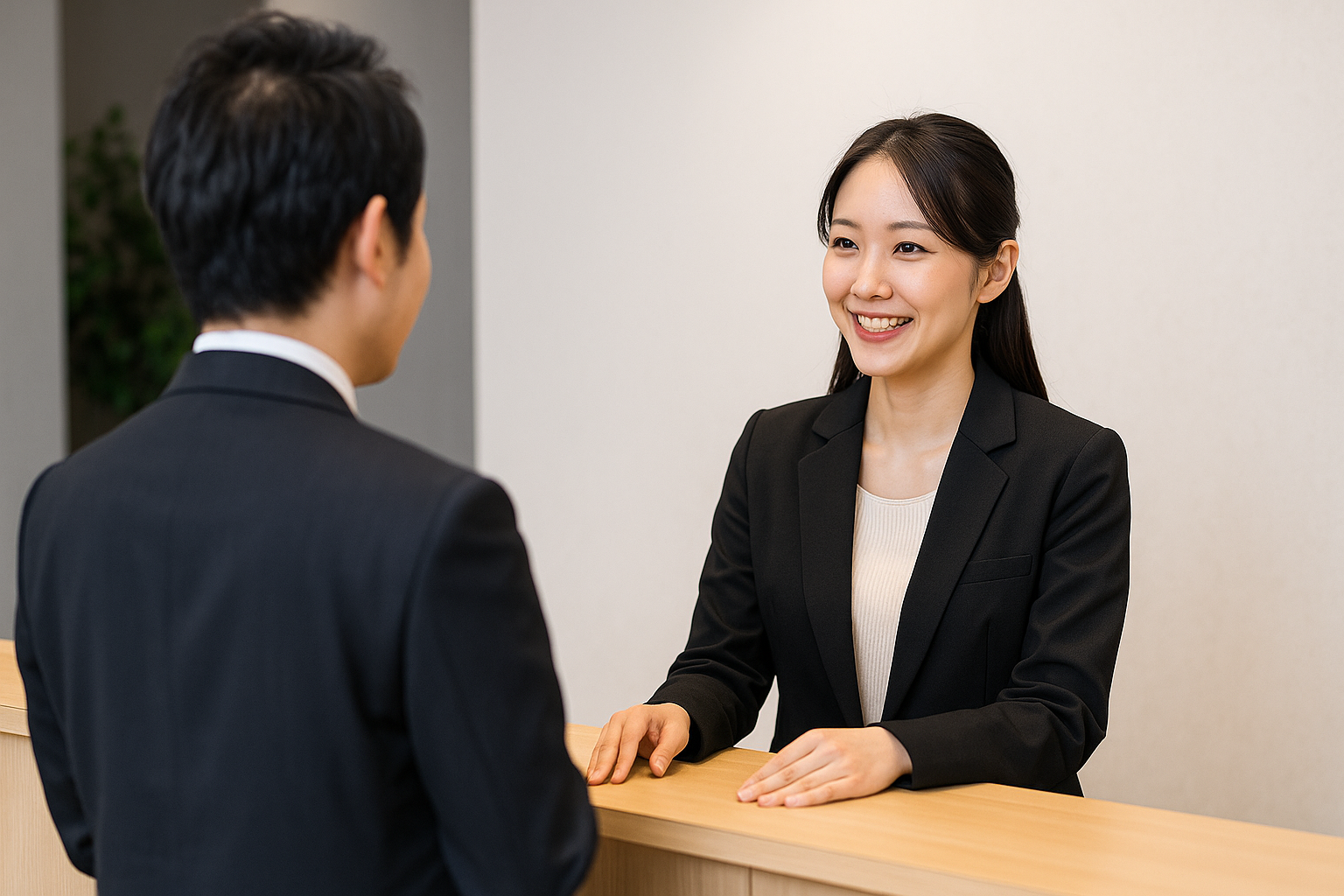 アントレサロンの有人受付のイメージ